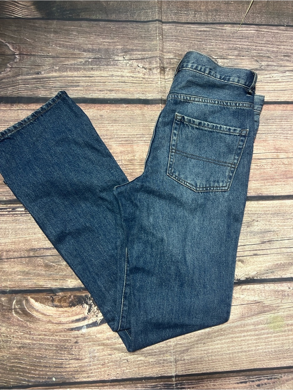 PLACE Girls Dark Blue Bootcut Jeans Size 16